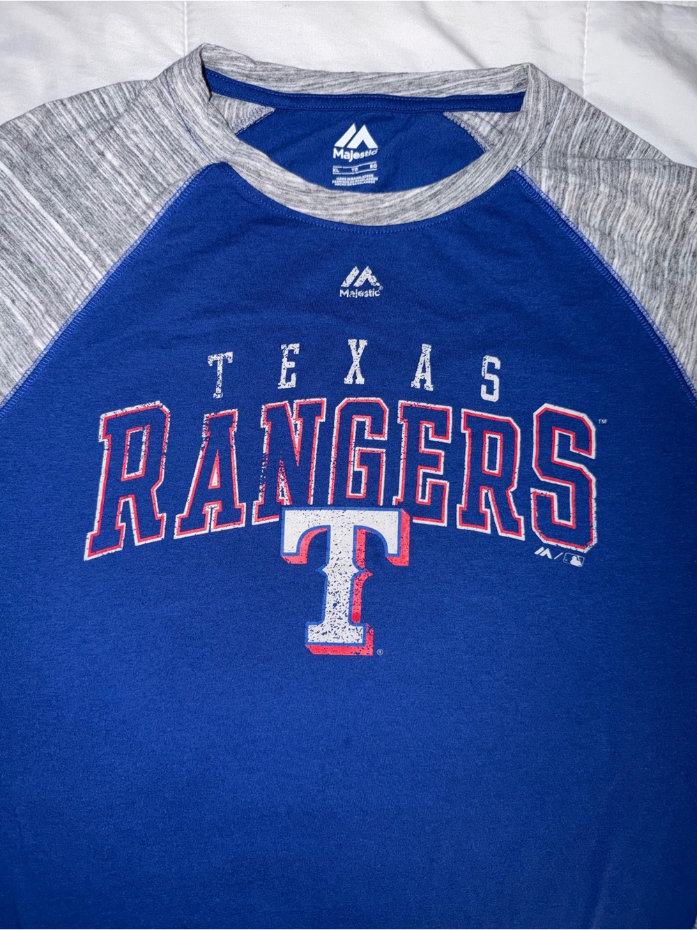 Texas Rangers Raglan T Shirt - XL - Picture 2 of 7